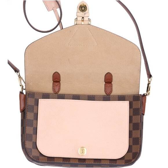 Louis Vuitton Beaumarchais Top Handle Bag Handbag Brown Damier Ebene Pink - Picture 9 of 15